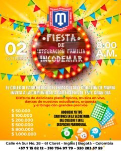 Fiesta de integración familia Incodemar 2022 @ Colegio Parroquial del Inmaculado Corazón de María